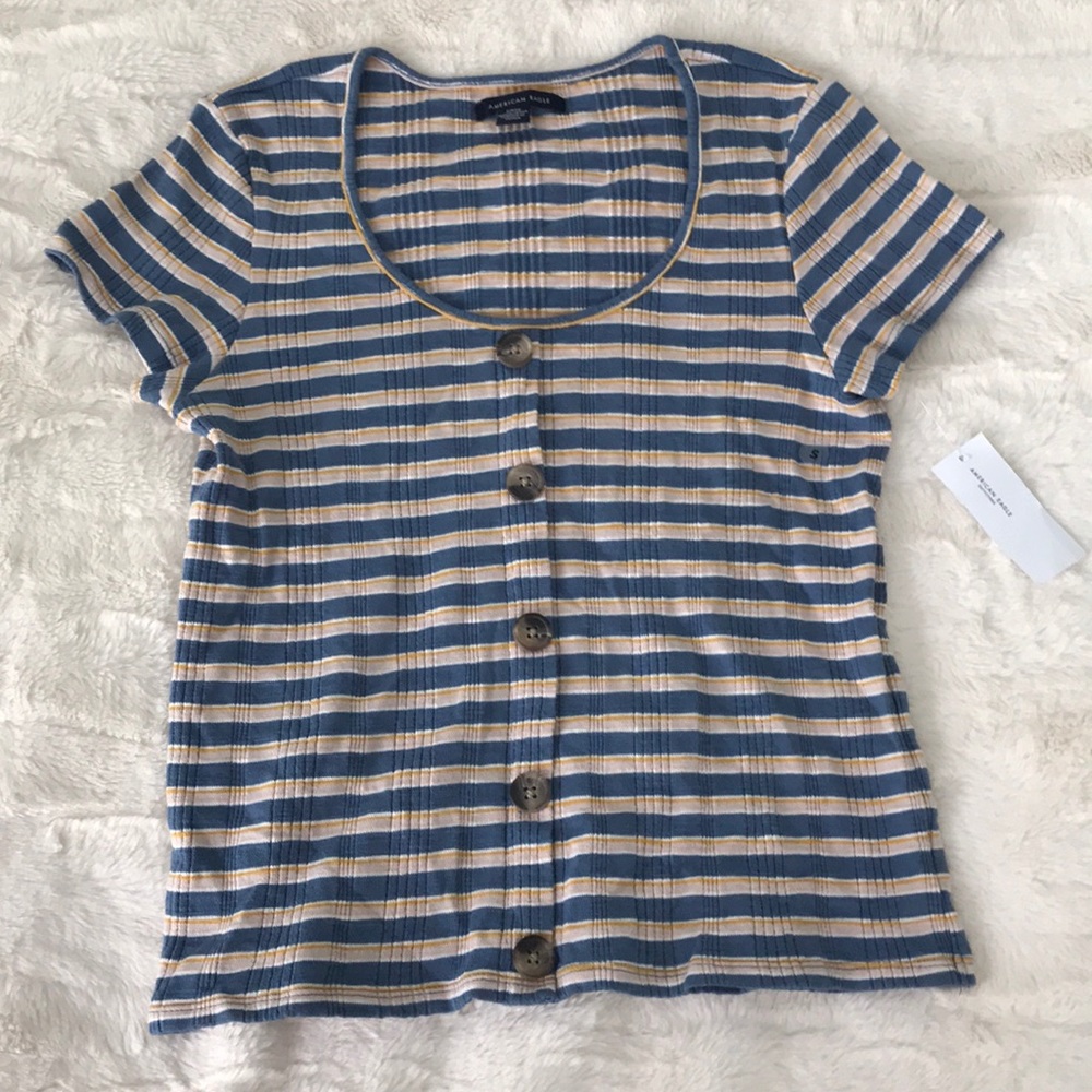 American Eagle Striped Shirt (BRAND NEW WITH TAG)